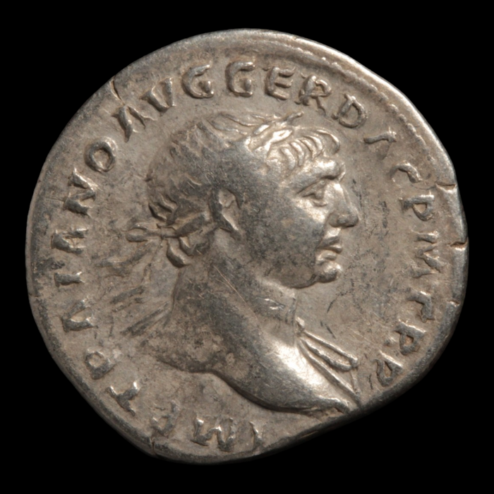 Rome, Emperor Trajan, Silver Denarius, Roma Reverse - 103 to 111 CE - Roman Empire