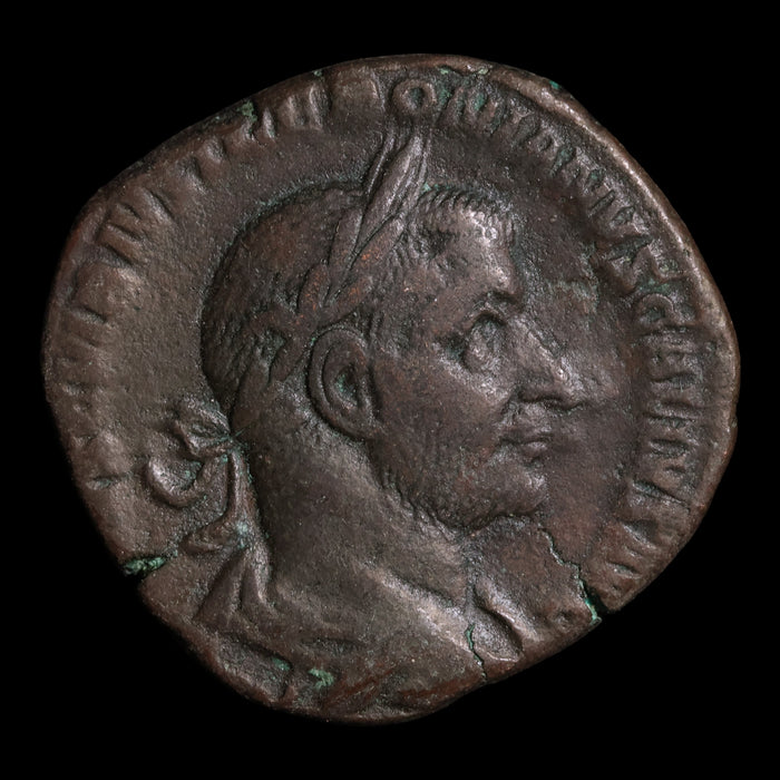 Rome, Emperor Trebonianus Gallus, AE Sestertius - 251 to 253 CE - Roman Empire