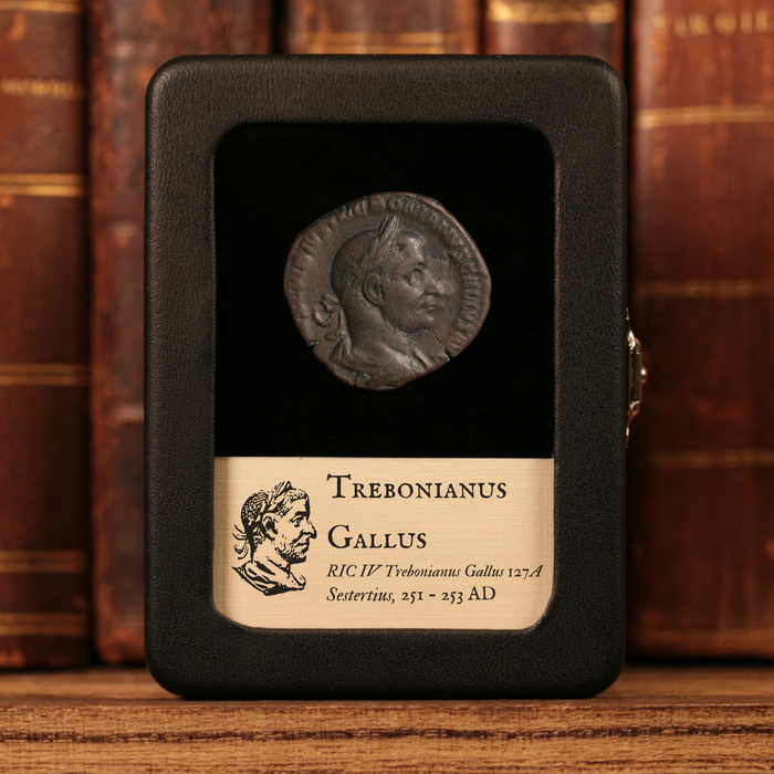 Rome, Emperor Trebonianus Gallus, AE Sestertius - 251 to 253 CE - Roman Empire