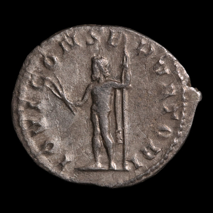 Rome, Emperor Valerian, AR Antoninianus, Jupiter (God of Sky & Thunder) - 254 CE - Roman Empire