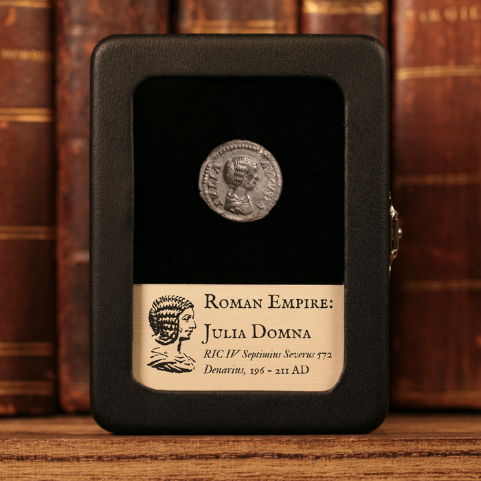 Rome, Empress Julia Domna, AR Denarius, Pietas (Faith & Devotion) - 196 to 211 CE - Roman Empire