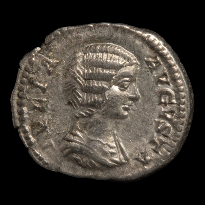 Rome, Empress Julia Domna, Silver Denarius, Pietas Reverse - 196 to 211 CE - Roman Empire
