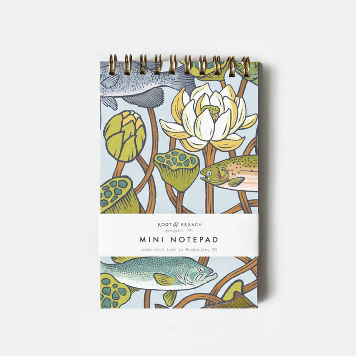Root & Branch Paper Co. - Lotus Pond Mini Spiral Notepad