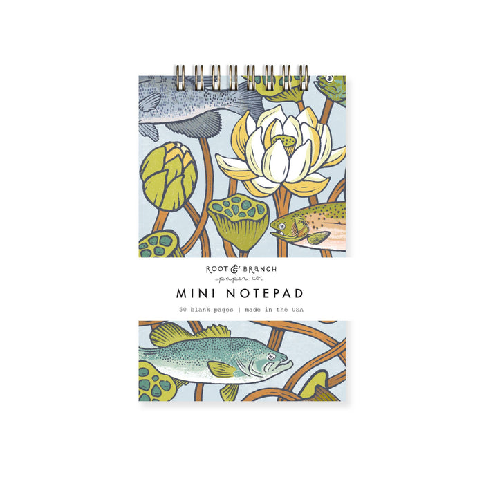 Root & Branch Paper Co. - Lotus Pond Mini Spiral Notepad