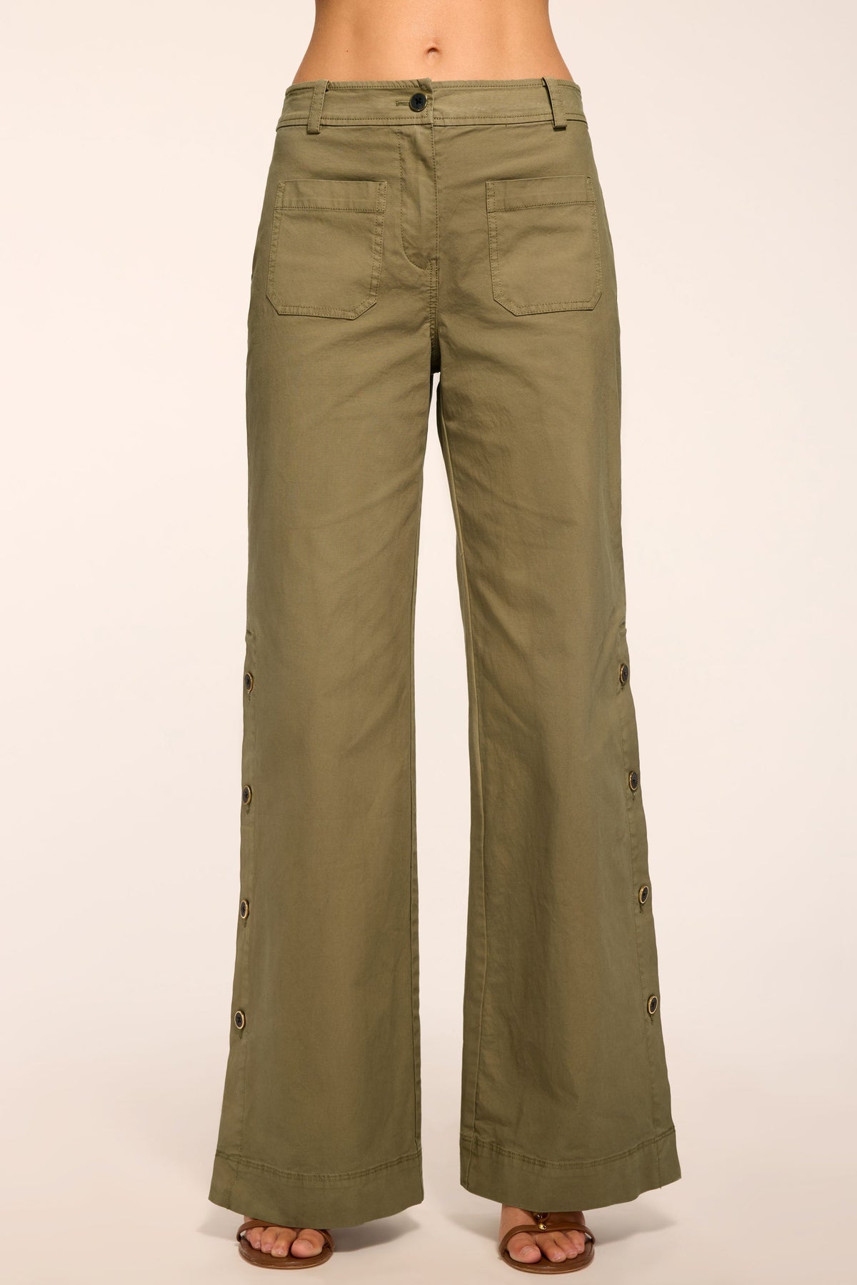 Giselle Canvas Wide Leg Pant