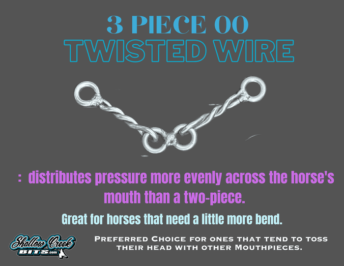 3 pc twisted wire dog bone