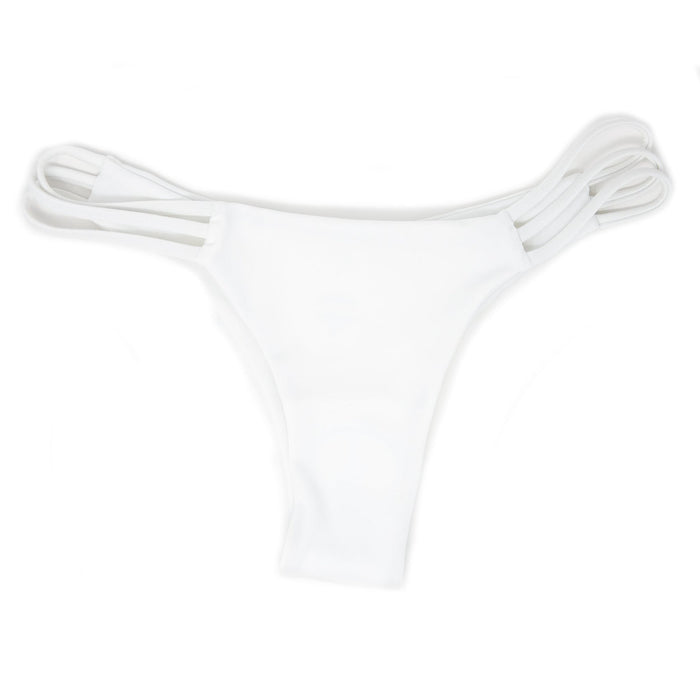 Seaweeds White Strappy Cheeky Minimal Coverage Bottom - Destination PSP