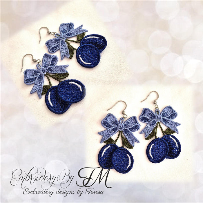 Set earrings summer TM/4x4 hoop