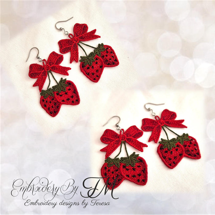 Set earrings summer TM/4x4 hoop