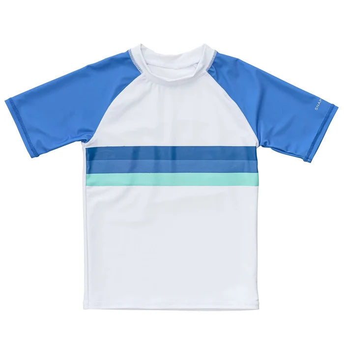 Shark Stripe Short Sleeve Rash Top - Destination PSP