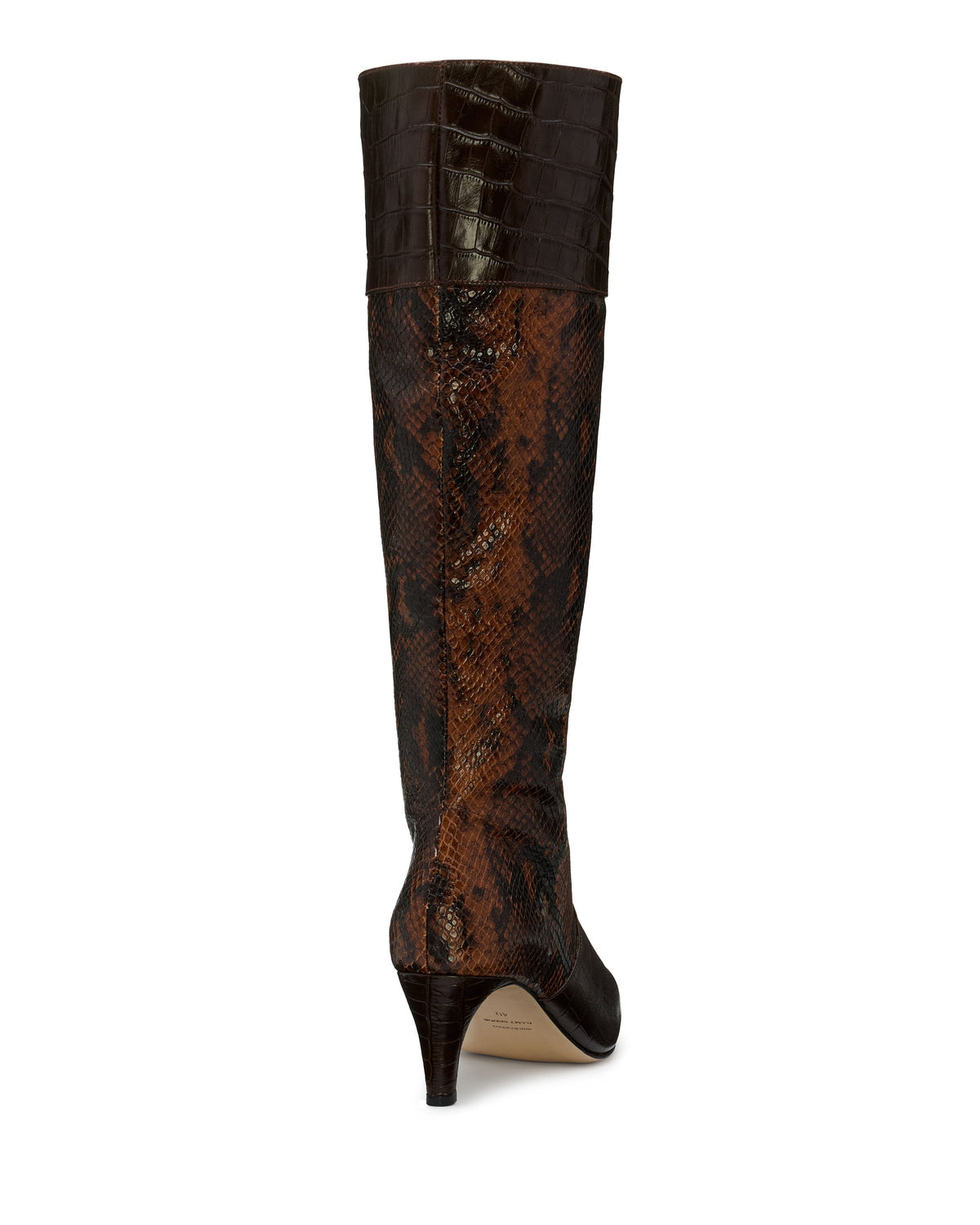 Cassie Heeled Boots | BROWN SNAKE