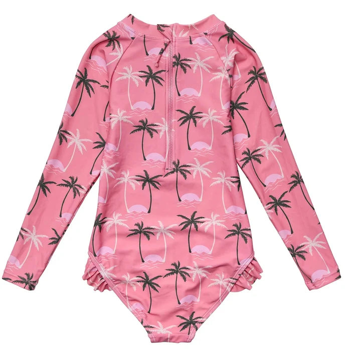 Snapper Rock Palm Paradise Long sleeve Surf Suit - Destination PSP