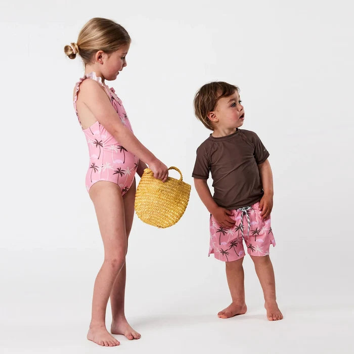Snapper Rock Palm Paradise Sustainable SS Baby Set - Destination PSP