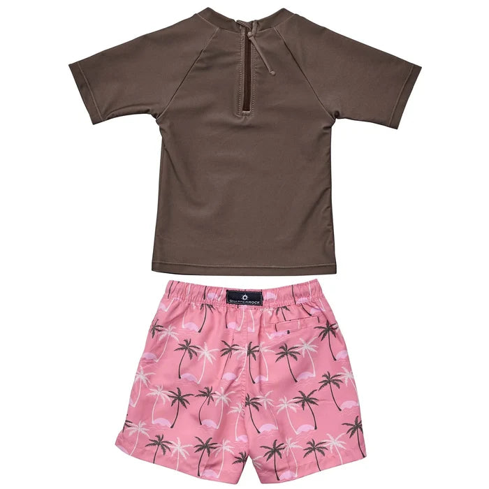 Snapper Rock Palm Paradise Sustainable SS Baby Set - Destination PSP