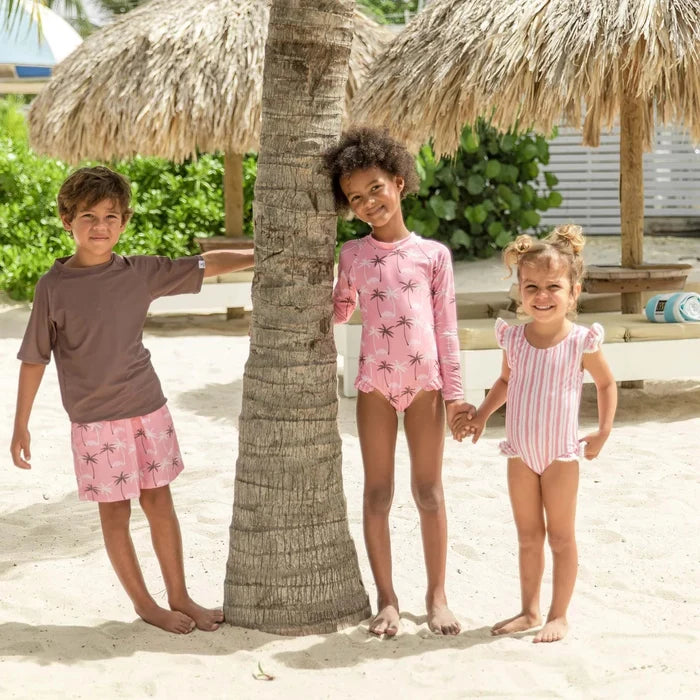Snapper Rock Palm Paradise Sustainable Volley Board Shorts - Destination PSP