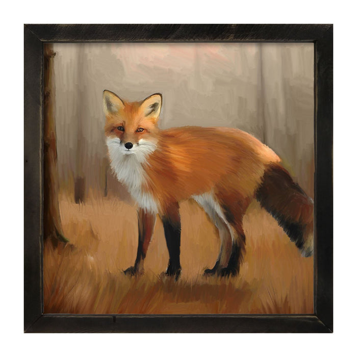 Standing Fox - Framed Art