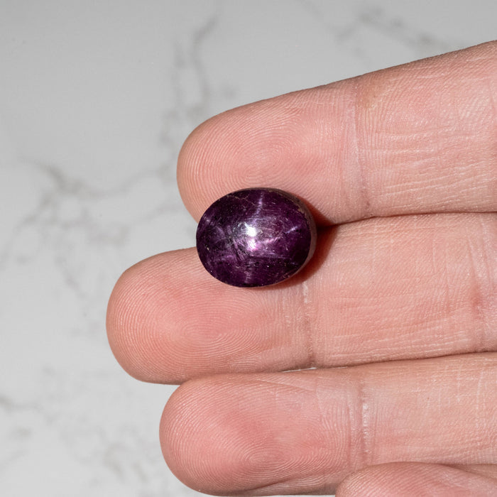 Star Ruby 22.90 ct 15x13mm - InnerVision Crystals
