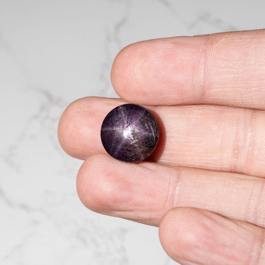 Star Ruby 29.80 ct 15.90mm - InnerVision Crystals