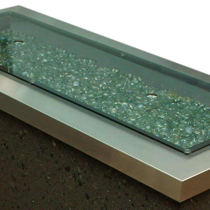 The Outdoor GreatRoom Linear Glass Burner Cover