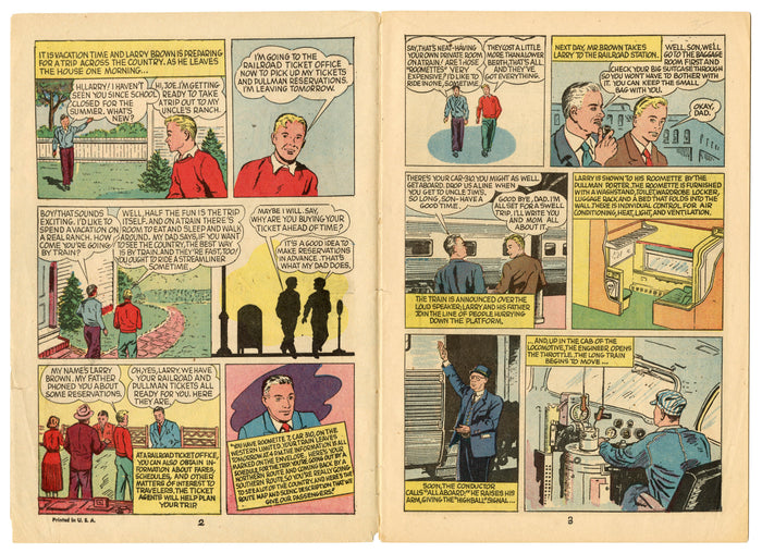Two 1960's Train Comic Books RAILS ACROSS AMERICA & RIDE THE HIGH IRON