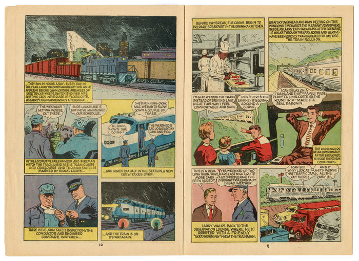 Two 1960's Train Comic Books RAILS ACROSS AMERICA & RIDE THE HIGH IRON