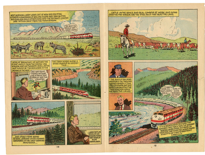Two 1960's Train Comic Books RAILS ACROSS AMERICA & RIDE THE HIGH IRON