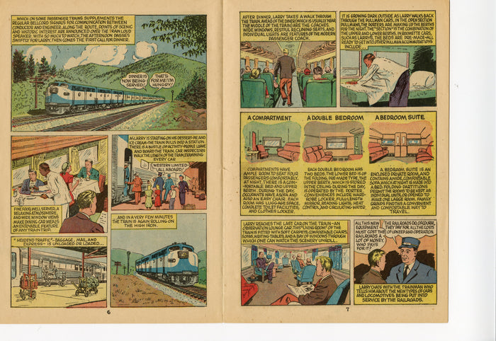 Two 1960's Train Comic Books RAILS ACROSS AMERICA & RIDE THE HIGH IRON