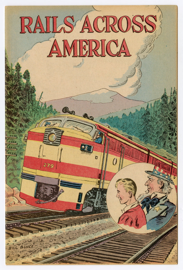 Two 1960's Train Comic Books RAILS ACROSS AMERICA & RIDE THE HIGH IRON