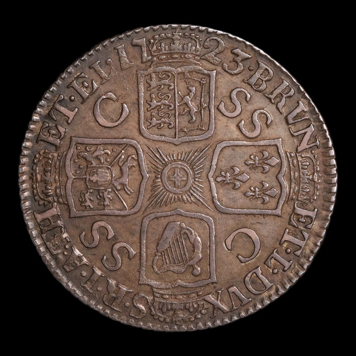 United Kingdom, King George I, AR 1 Shilling - 1723 CE - United Kingdom