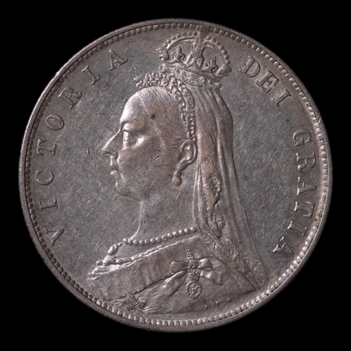 United Kingdom, Queen Victoria, AR ½ Crown - 1890 CE - United Kingdom