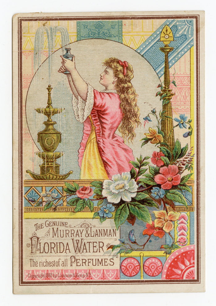 Victorian 1881 Murray & Lanman Florida Water, Perfume Trade Card