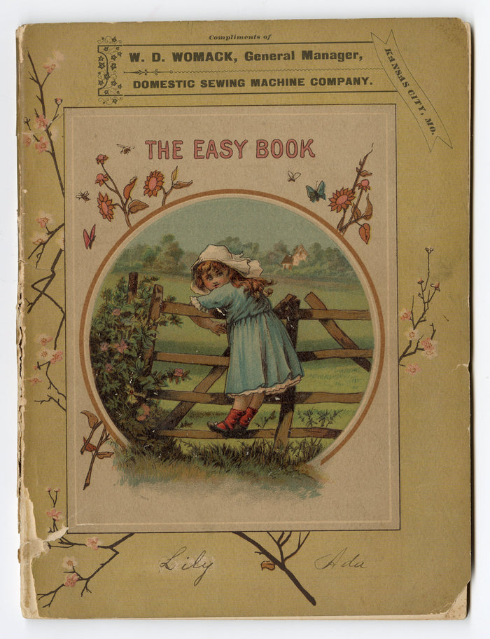 Victorian THE EASY BOOK FOR CHILDREN, Domestic Sewing Machine Co. Promotion