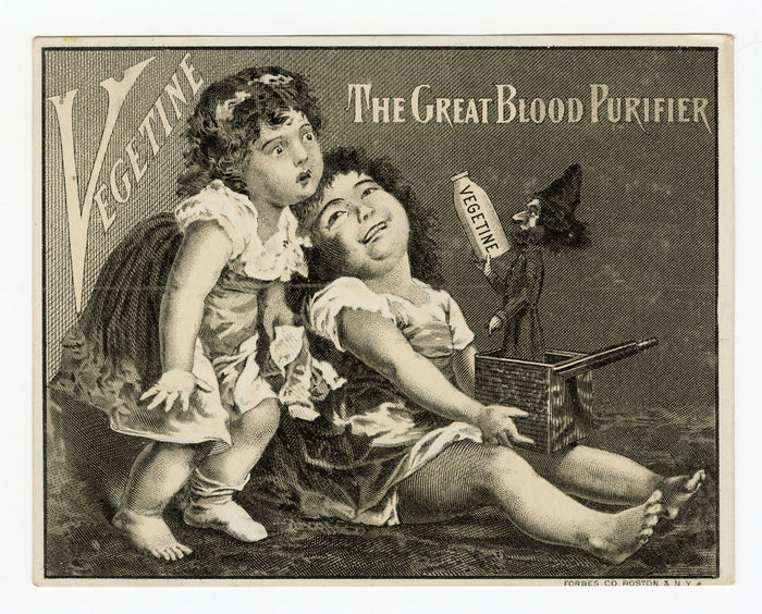 Victorian Vegetine Blood Purifier, Quack Medicine Trade Card || Jack in the Box