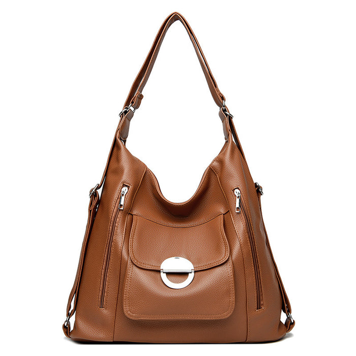 Washed Leather Shoulder Large Capacity Portable Messenger Bag 🇨🇳