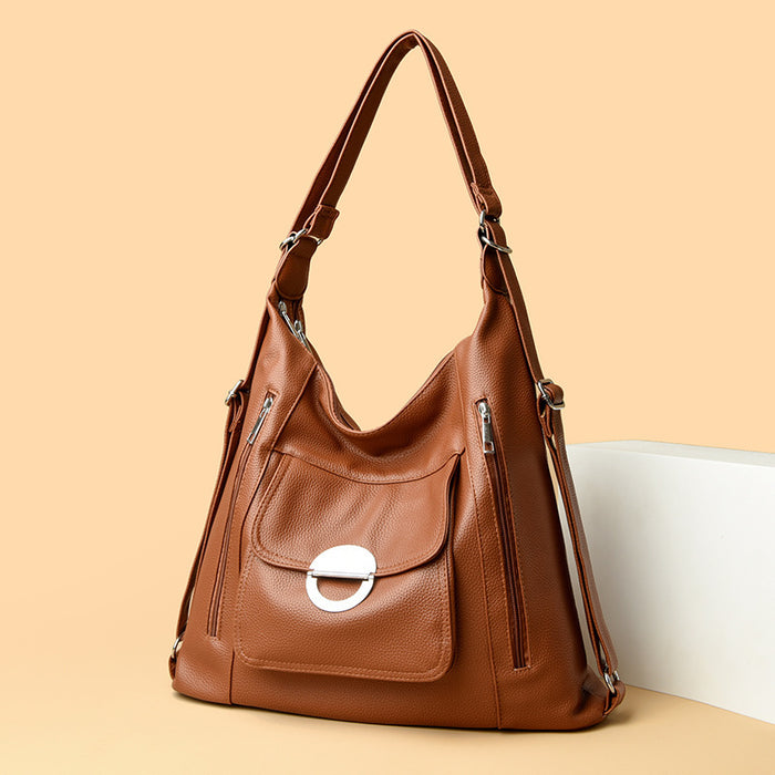 Washed Leather Shoulder Large Capacity Portable Messenger Bag 🇨🇳