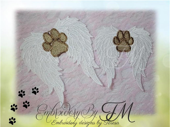 Wings with paw/ two sizes