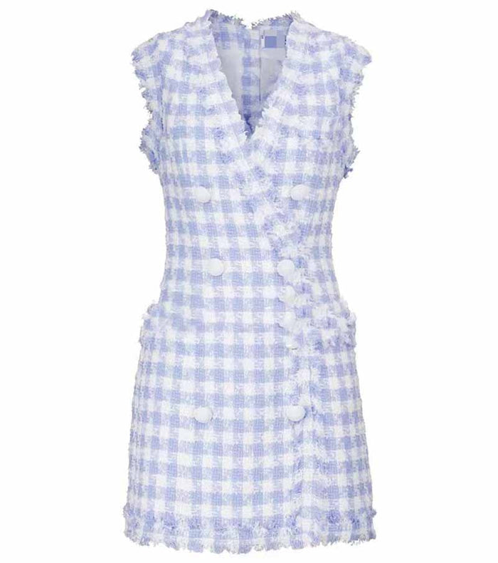 Purple Houndstooth / S