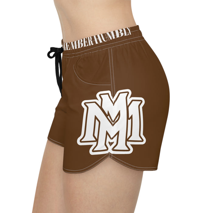 Women's Brown Casual Shorts - Memento Mori Clothing